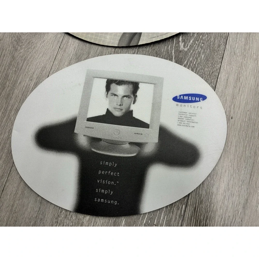 Samsung Mouse Pads Lot Of x2 - Vintage Promotional Mouse Pads